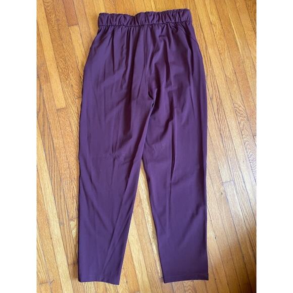 Lululemon Stretch High-Rise Pant 7/8 Length Size 8 Mulled Wine VGUC - Picture 6 of 8